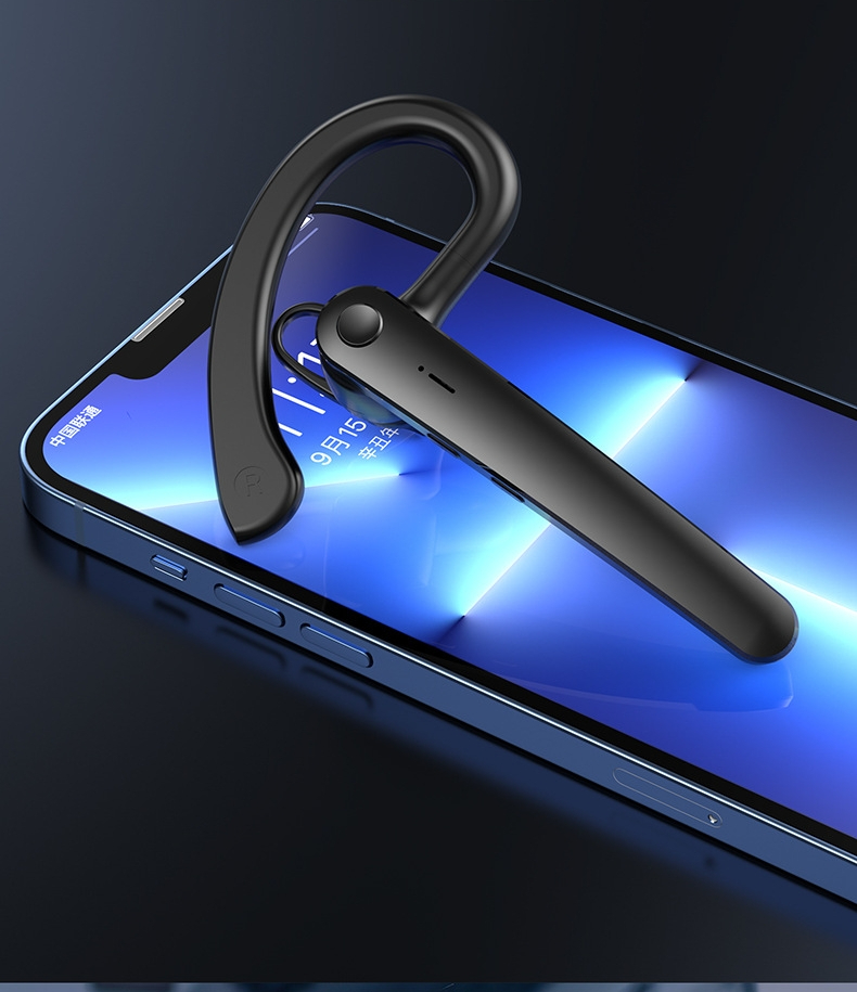 Business car ear mounted smart earphones CRRshop free shipping single ear Bluetooth earphones Long endurance business car ear mounted call music earplugs Wearing it for a long time won't hurt your ears driving business office video conferencing earphones Waterproof 