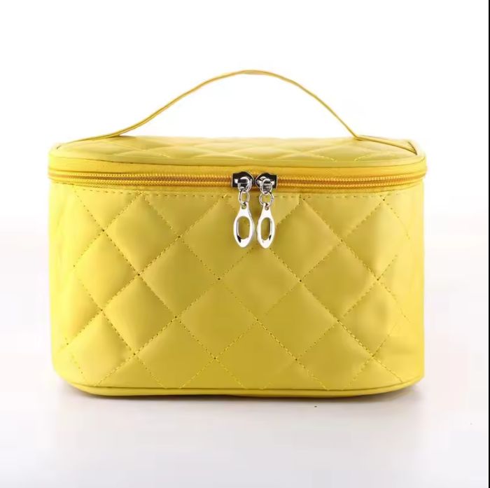Cosmetic Box Diamond Lattice Bag Professional Cosmetic Bag Women's Large Capacity Storage Makeup Bags