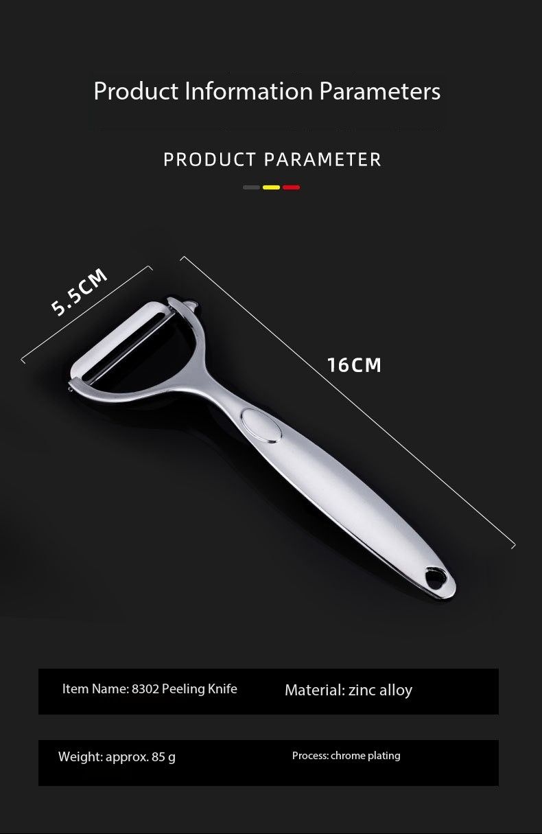 Stainless steel peeler, old - style pumpkin peeler, kitchen zinc - alloy fruit and vegetable peeler for household use, skin - scraping knife, peeling knife