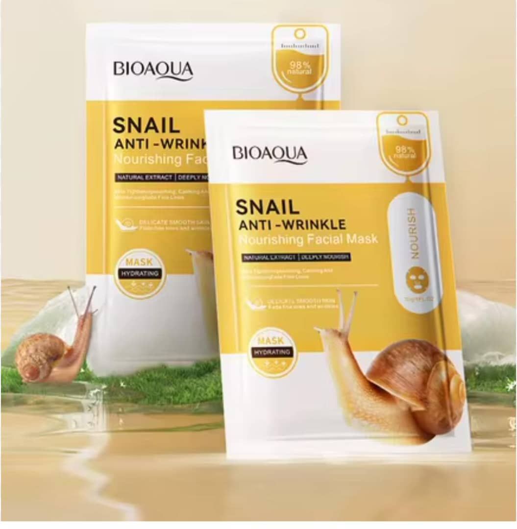 5 Types Antioxidant, Anti-wrinkle, Nourishing Whitening Facial Moisturizing Sheet Mask