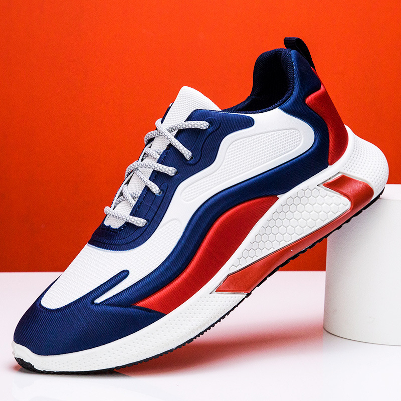 ism133-020 Men's Spring New Casual Soft-Soled Running Shoes Color-Blocking Fashion Sneakers