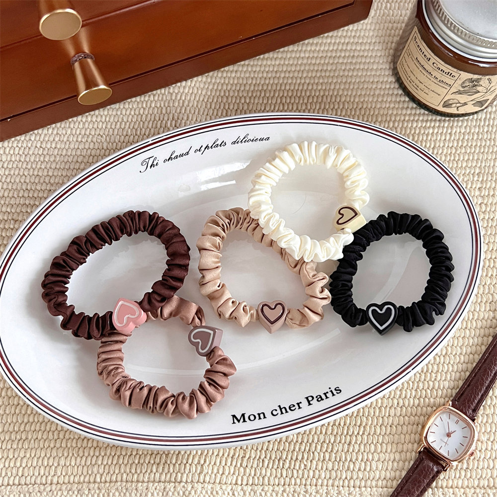 FQ1231 Women's Vintage Love Heart High Stretch Hairband Hair Accessories