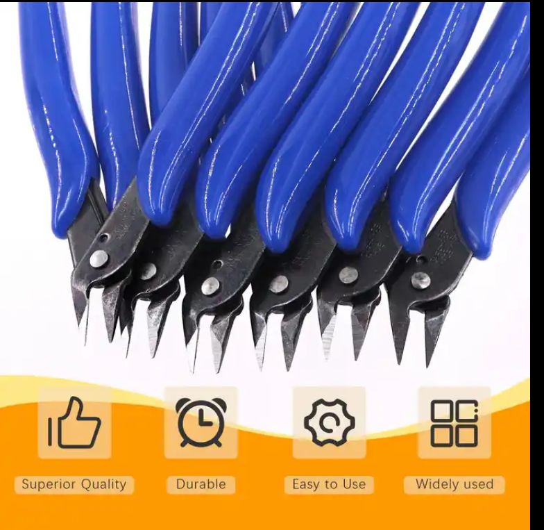 5 Inch Micro Wire Flush Cutters, Precision Plastic Model Flush Cutter Side Cutting Pliers