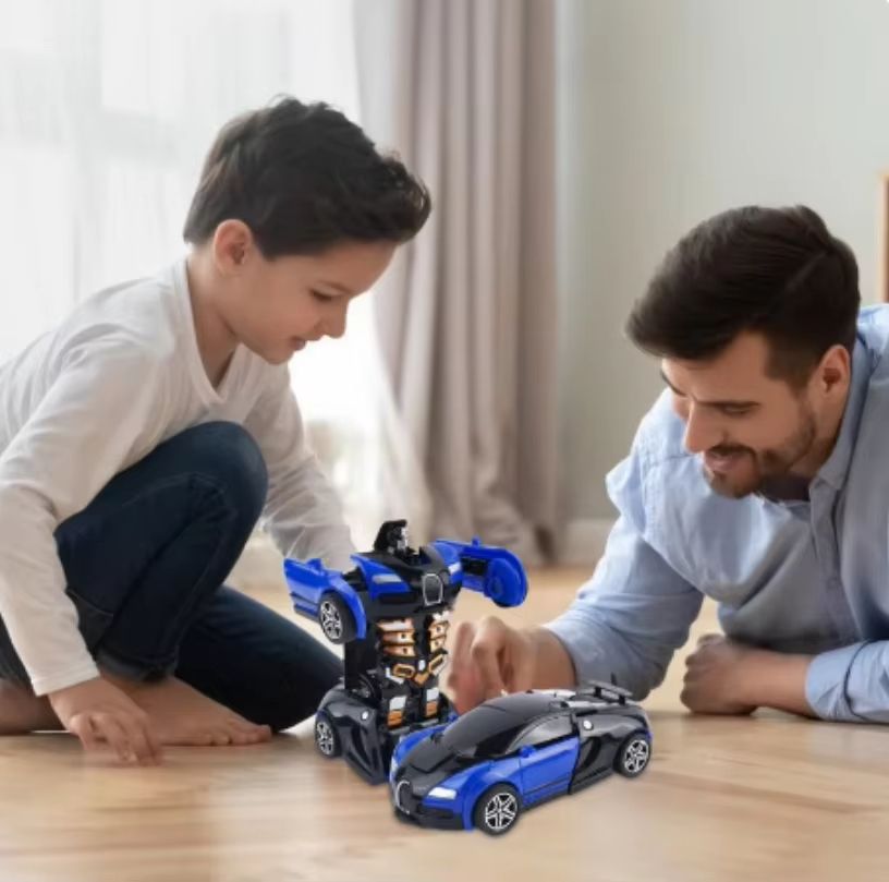 Transforming Robot With One Click Automatic Shape Conversion Boy Gift Toy Car Parent Child Interaction Model Car