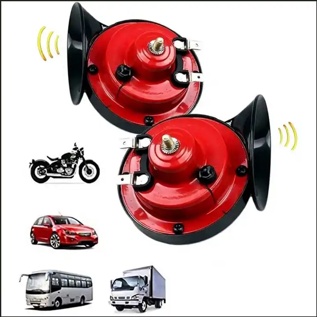 Train Horn Air Horn For Truck 12V 135db Super Loud Snail Car Horn With Compressor Air Horn For Any 12V Vehicles Cars Jeeps Trucks Motorcycles-