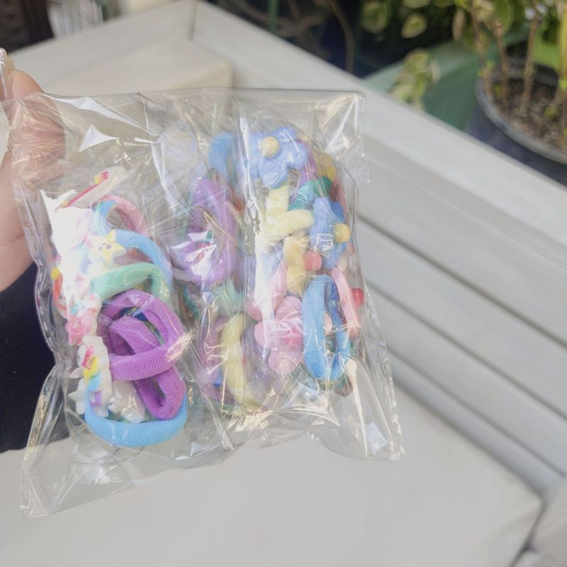 30pcs Baby Hair Band Cartoon Towel Ring Girls Hair Tie Leather Band Does Not Hurt Hair Accessories Children Hair Rope Baby