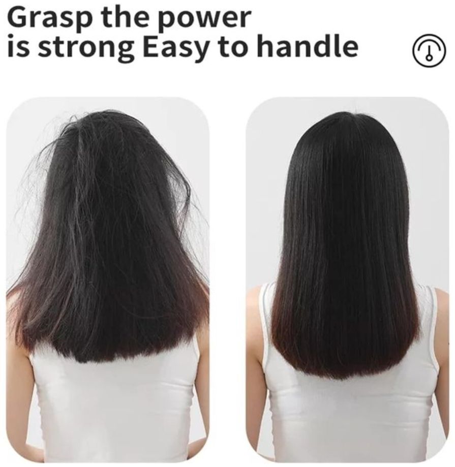 2 in 1 Multi-purpose anti-perm straightening comb - curling iron
