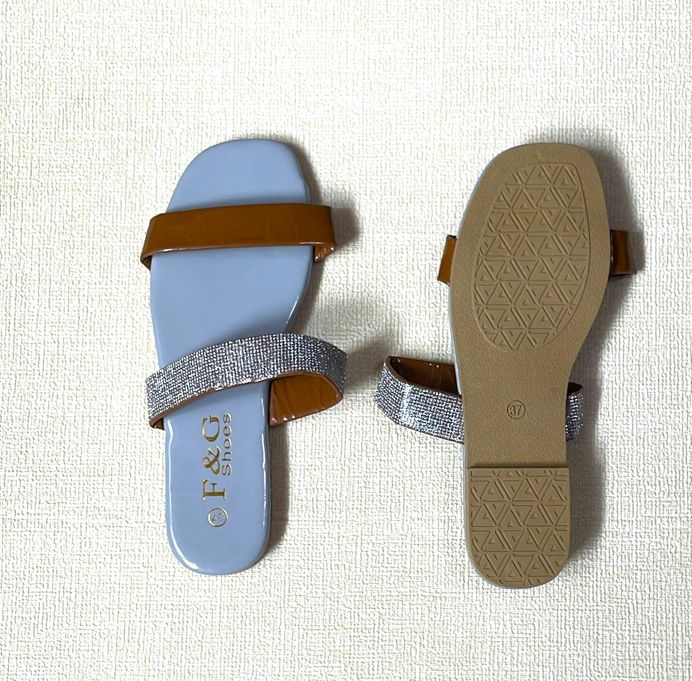 Trendy slippers luxury diamond crystals designer slip-on sandals slippers for women