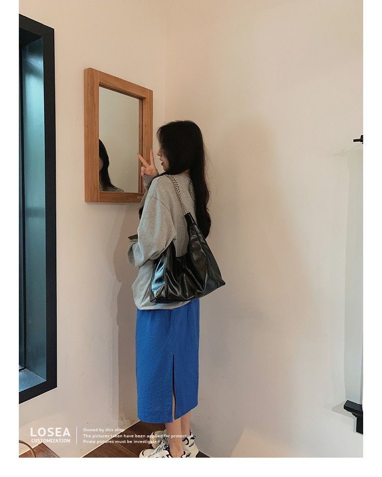 Zipper Soft Genuine Leather Ladies Handbags Tote Leather Hand Bags For Women