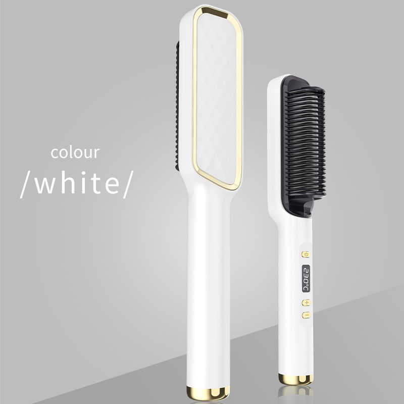 Straight hair comb Electric Negative Ions Ceramic Hair Straightener Flat Iron Hair Straightening Irons Dual-Use Hair Dryer