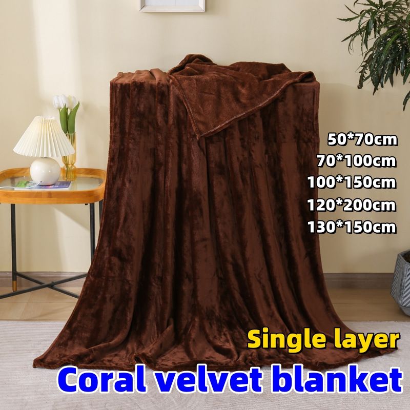 50*70cm，70*100cm,100*150cm,120*200cm,130*150cm Coral velvet blanket CRRSHOP home bed 