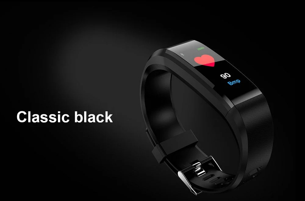 Smart Band Watch Color Screen Heart Rate Monitor Smart Bracelet Sports Fitness Tracker for IOS Android