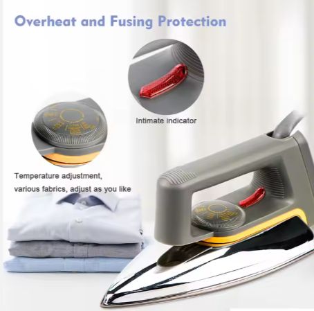 Home Appliance Portable Electric Dry Iron Multifunction Automatic Pressing Iron Portable Electric Dry Iron - 1000W