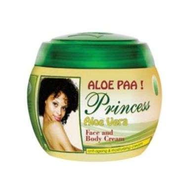 Ghandour Cosmetics Princess Paa Aloe Cream,Anti-Ageing & Moisturize The Skin.  Face And Body Moisturizing Cream & Hand Cream