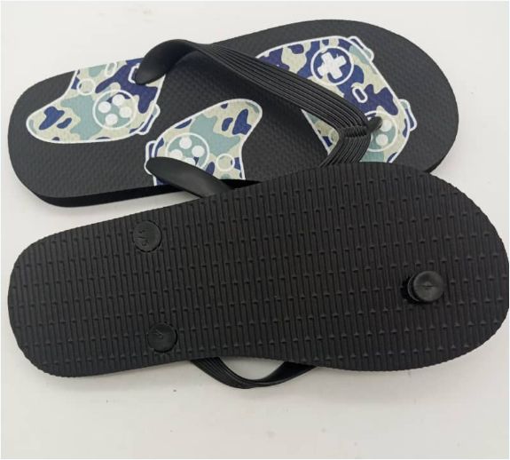 Unisex Custom Logo Print PVC Flipflops Slipper- Outdoor Strand Unisex Slipper
