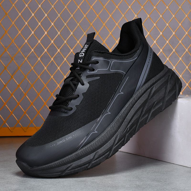 Men's shoes 2024 new platform sports shoes non-slip breathable lace-up Daddy shoes soft-soled jogging shoes men JZ-211