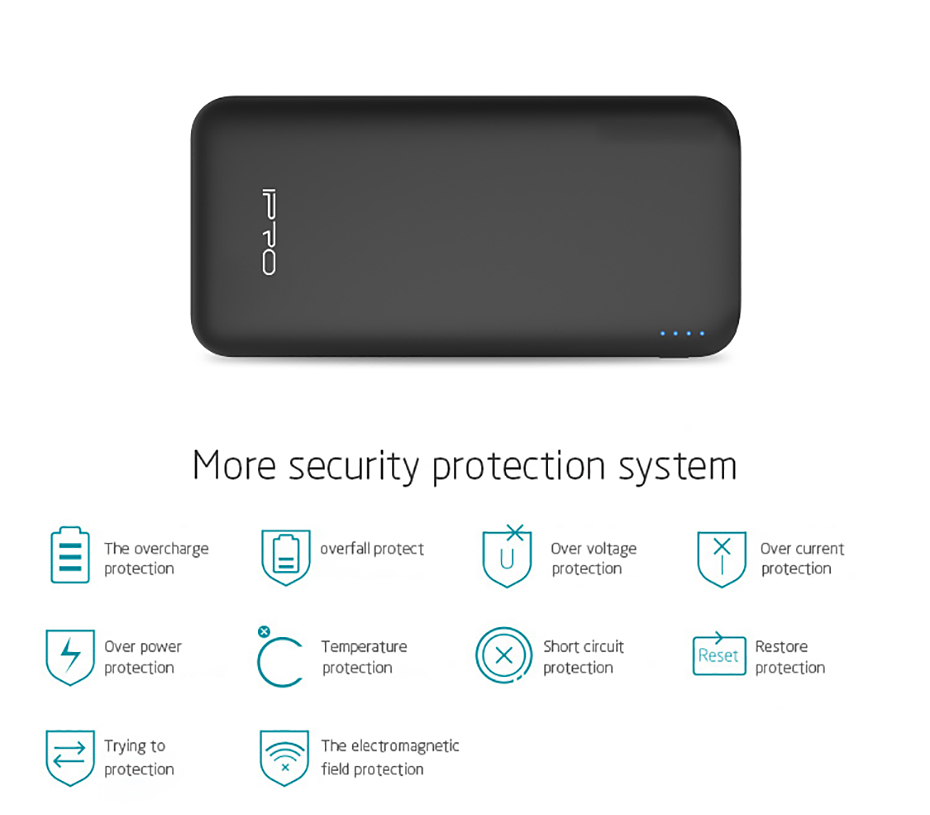 IPRO PD10A Charger Power Bank 10000mAh External Battery Pack Dual Output Port with LED Status Portable Charger Powerbank For Samsung Xiaomi mi Mobile Phone