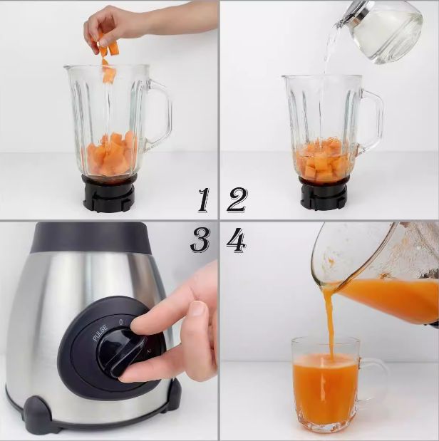 Sinboss High-Performance Super Blender Glass Cup Mixer 1000W - 1.5L