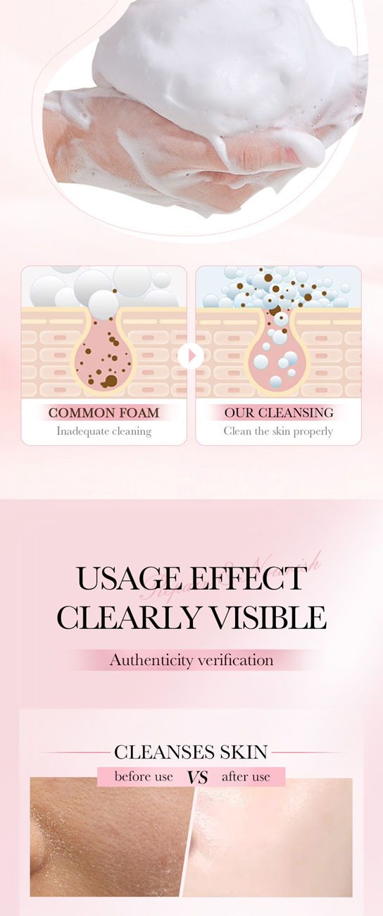 SADOER 4-in-1 facial multi-effect cleansing mousse cleansing foam facial cleanser