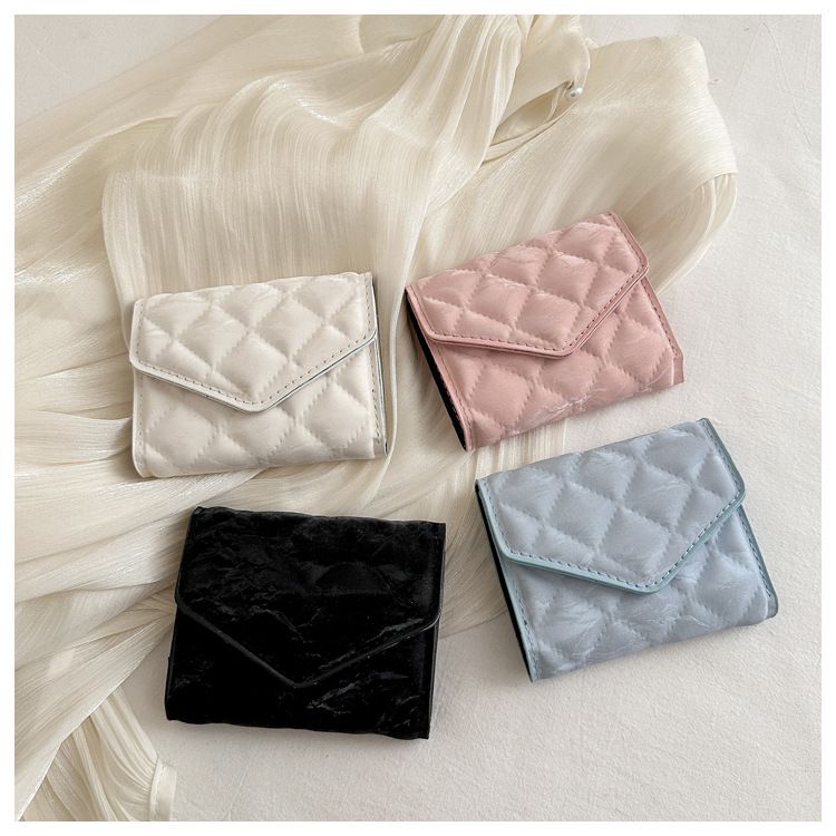 Miss DG 2025 new fashion clutch coin purse girls card bag simple small square bag