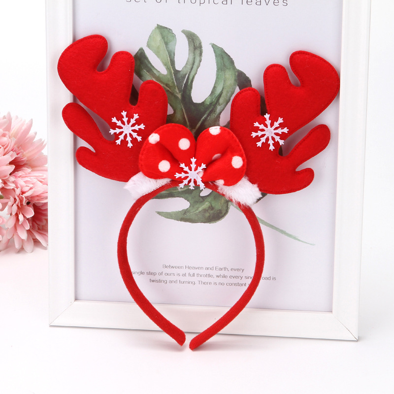 Christmas Hair Accessories Girl Holiday Headband Children Headdress Santa Winter Hairpin