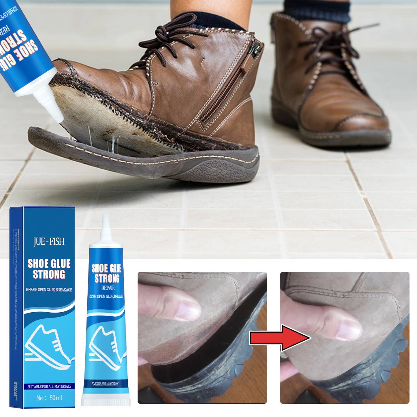 Super Strong Shoe Repairing Adhesive Shoemaker Waterproof Universal Strong Shoe Factory Special Leather Glue Shoe Repair Glue