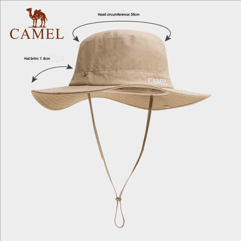 Fisherman hat mountaineering hat outdoor sun protection hat women's hiking men's climbing sunshade western cowboy hat