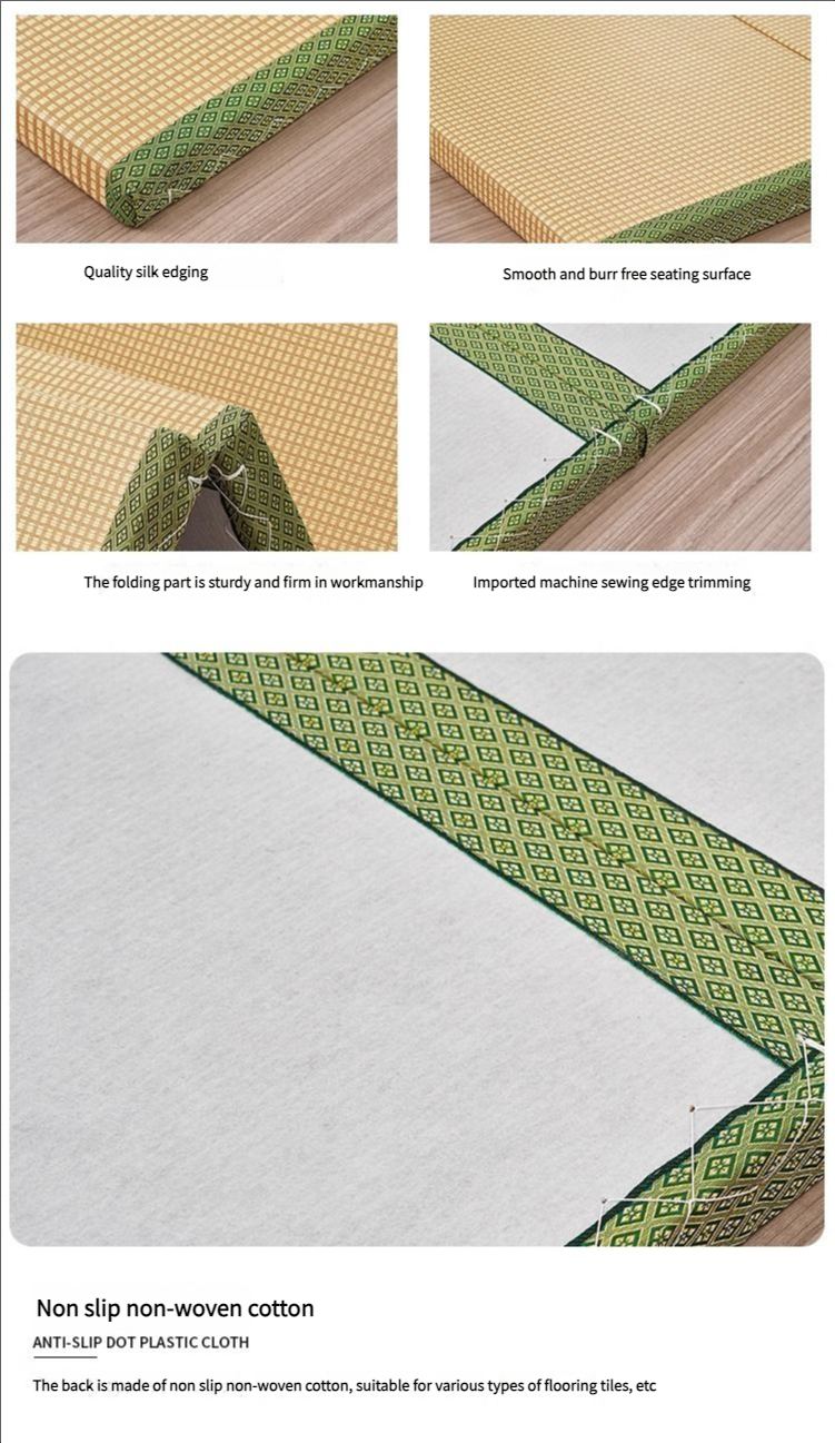 Floor Mattress: Foldable Coconut Fiber Sleeping Mat for Living Room, Bedroom, and Guest Room - Lightweight, Breathable & Provides Back Support.