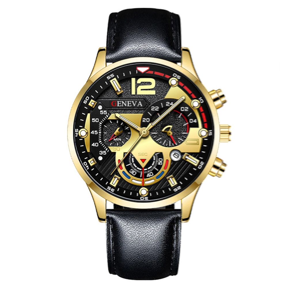 Popular men's watches, fashion calendar, six pin belt watch, quartz watch, men's watch, sports luminous watch, wholesale