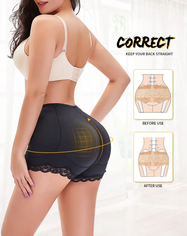 Women Butt Lifter Panty Fake Buttock Body Shaper Padded Underwear Lady Lift Bum High Waist Tummy Control Hip Panties
