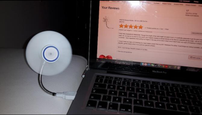 WELLHOME 2PCS Portable Pocket Fan Desktop Fan Computer Fan USB Powered Cooling Fan Mini USB Fan with Flexible Neck for Computer Laptop