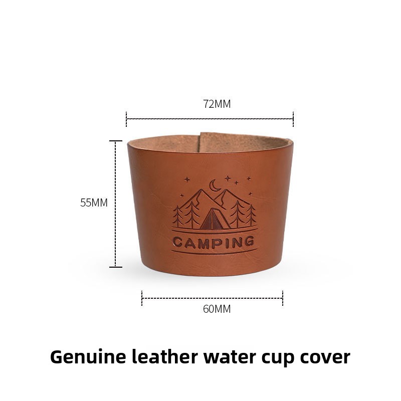 Xiaomi - style 304 stainless - steel camping coffee and beer cup set, travel - portable, suitable for camping, with a drop - resistant water cupcup cover
