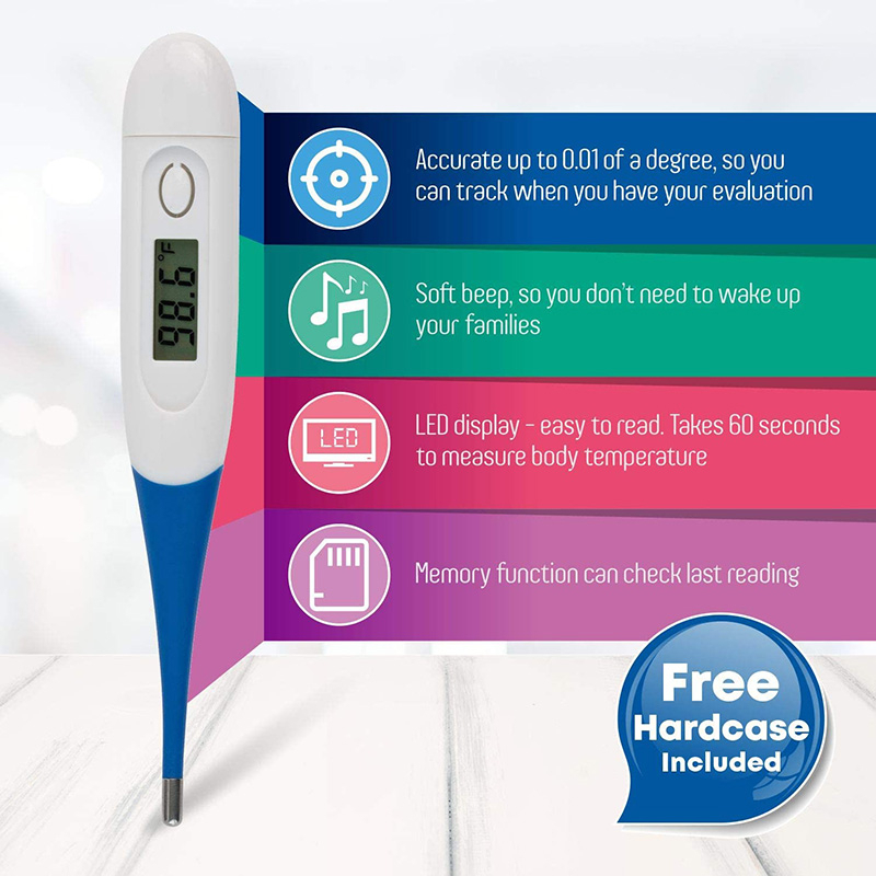 Thermometer, Digital Medical Thermometer for Baby Children and Adult Thermometer- Fever Thermometer for Fever Accurate and Fast Readings - Oral and Rectal Fever Indicator for Children Adults & Babies