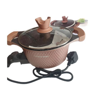 German Home Multipurpose Electric Cooking Pot - Brown