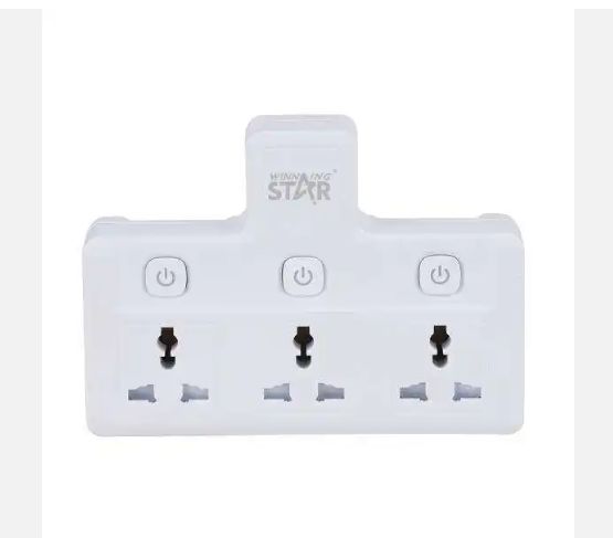  Power Strip Individual Switches Surge Protector Universal Extension Socket with LED light - Current rating: 10A - Power: 2500W