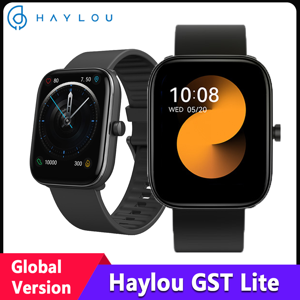 Original Haylou GST Lite LS13 Smartwatch 1.69" Large Screen Sleep Heart Rate SpO2 Monitor Fitness Tracker IP68 Waterproof Smart Watch