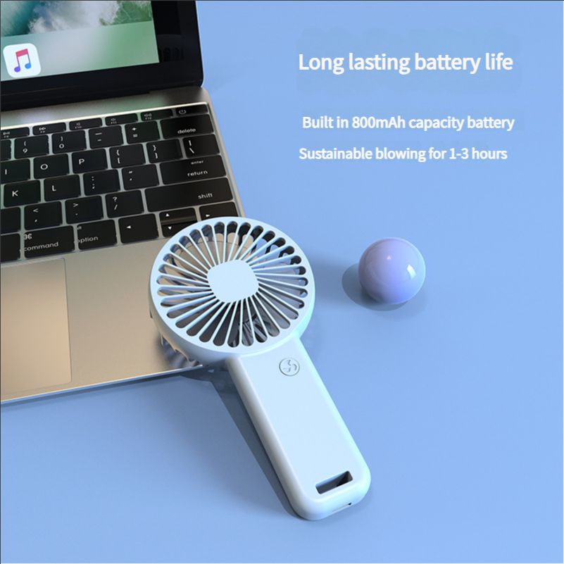 Handheld fan, usb charging small fan, portable mini dormitory desktop, silent gift logo