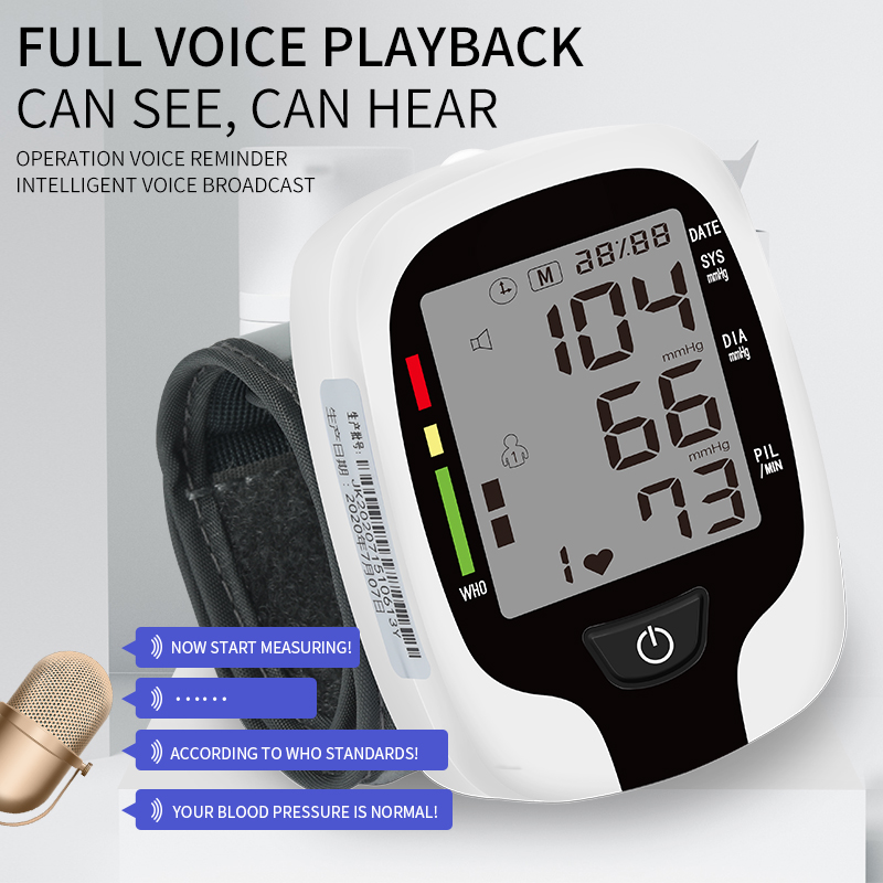 KWL-B03 Blood Pressure Monitor Automatic Adjustable Wrist Cuff Automatic Reading Memory for Home Use