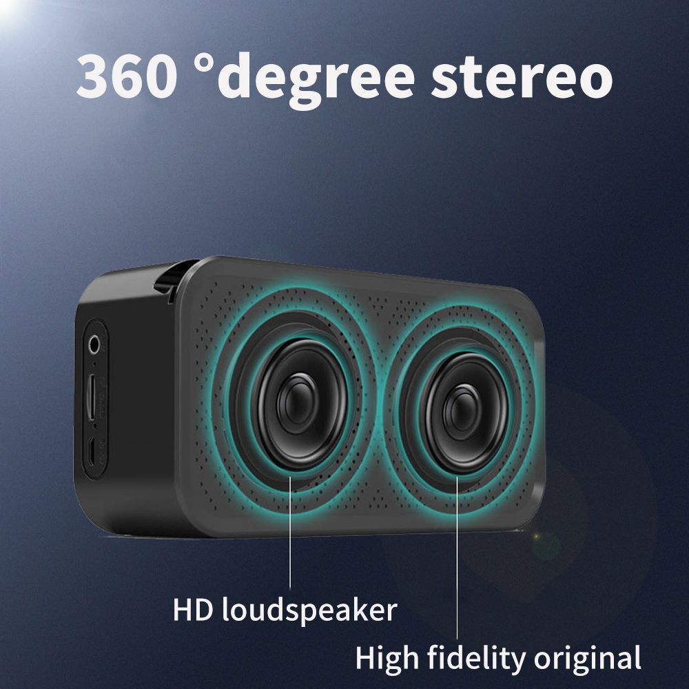 Digital  Alarm Clock Wireless Bluetooth 5.0 Speaker FM Radio