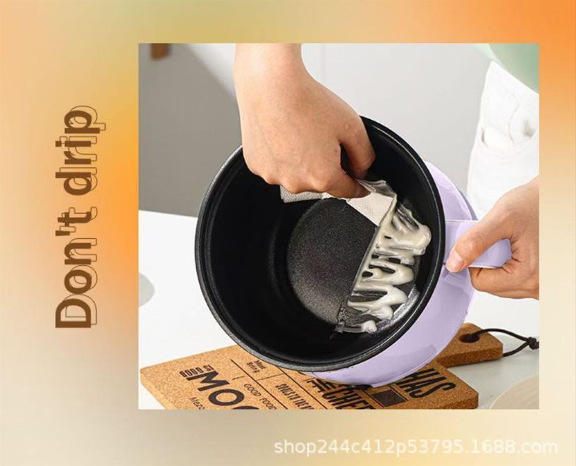 Hot-selling portable multi-functional electric cooking pot, electric hot pot, mini instant noodle pot, with a thickened non-stick inner pot.