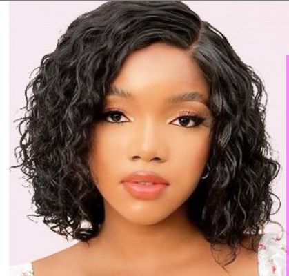 Ohemaa Strands Pixie Curly 13x4 Lace Frontal Wigs Short Cut Kinky Curly 100% Virgin BOBO Human Hair Wig hair extension
