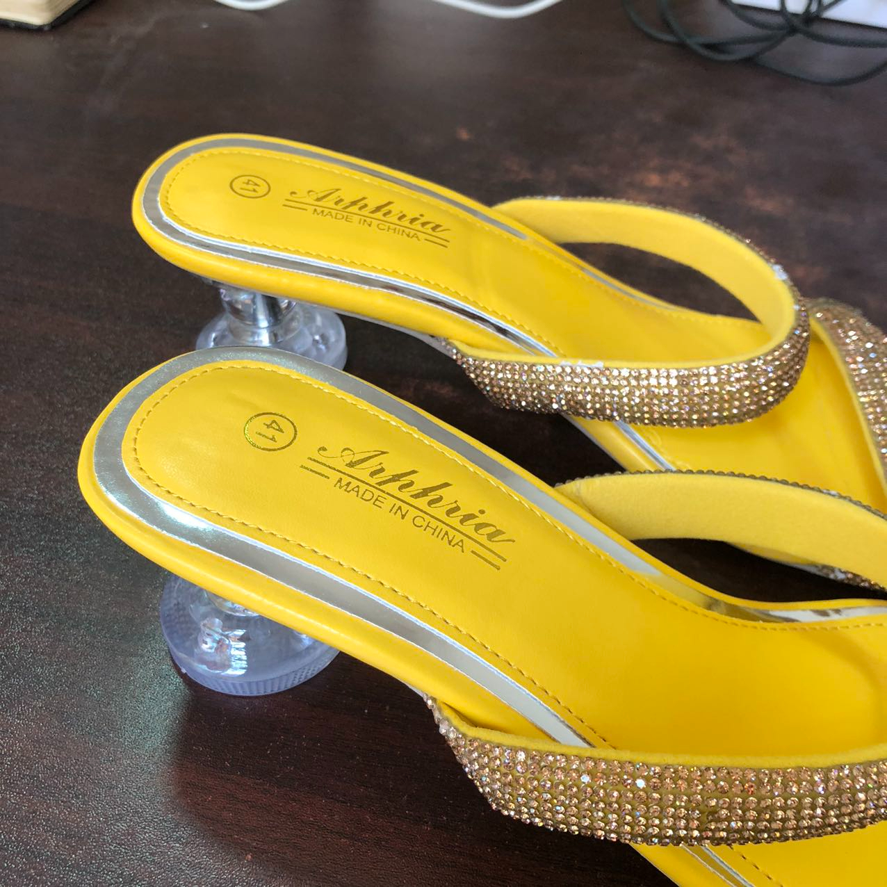 Fashion Women's Shoes High Heels Crystal Strap Sandals European and American Fashion Women's Shoes