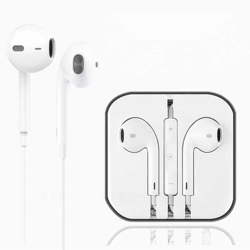 Subwoofer in-ear wire-controlled with wheat headset for Apple Android type-c mobile phone wired headset universal