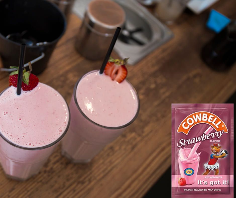 Cowbell Coffe, Strawberry Powdered Milk Sachet - 35g