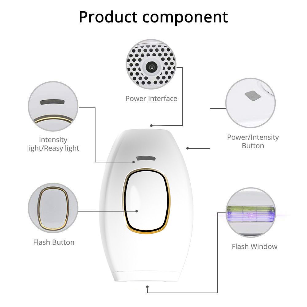 Bread style laser hair removal device IPL household women's shaving strong pulse hair removal device electric hair removal device