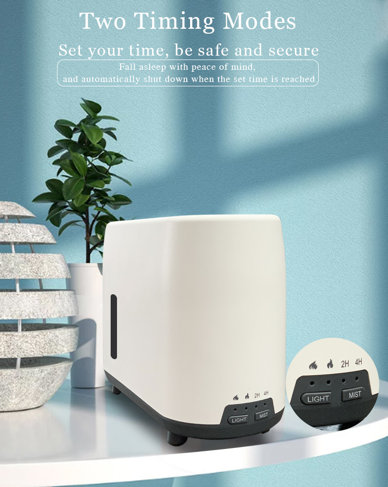 240ml Flame Humidifier Essential Oil Aroma Diffuser with Remote Control RGB Color Lighting Simulate Fire Effect