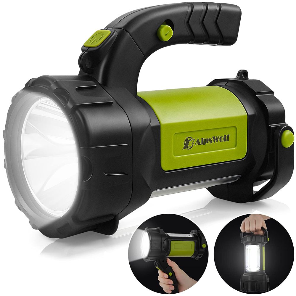 GY69ED Camping Lantern Rechargeable, LED Flashlight Spotlight Lantern with 800LM, 3600 Capacity Battery Powered, Portable Bright Camping Light for Emergency, Outdoor Hiking, Power Outages