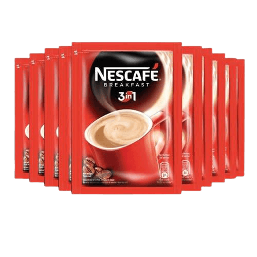 Strip Of 10Pcs Nescafe Breakfast 3 In 1 Sachet 32g x10