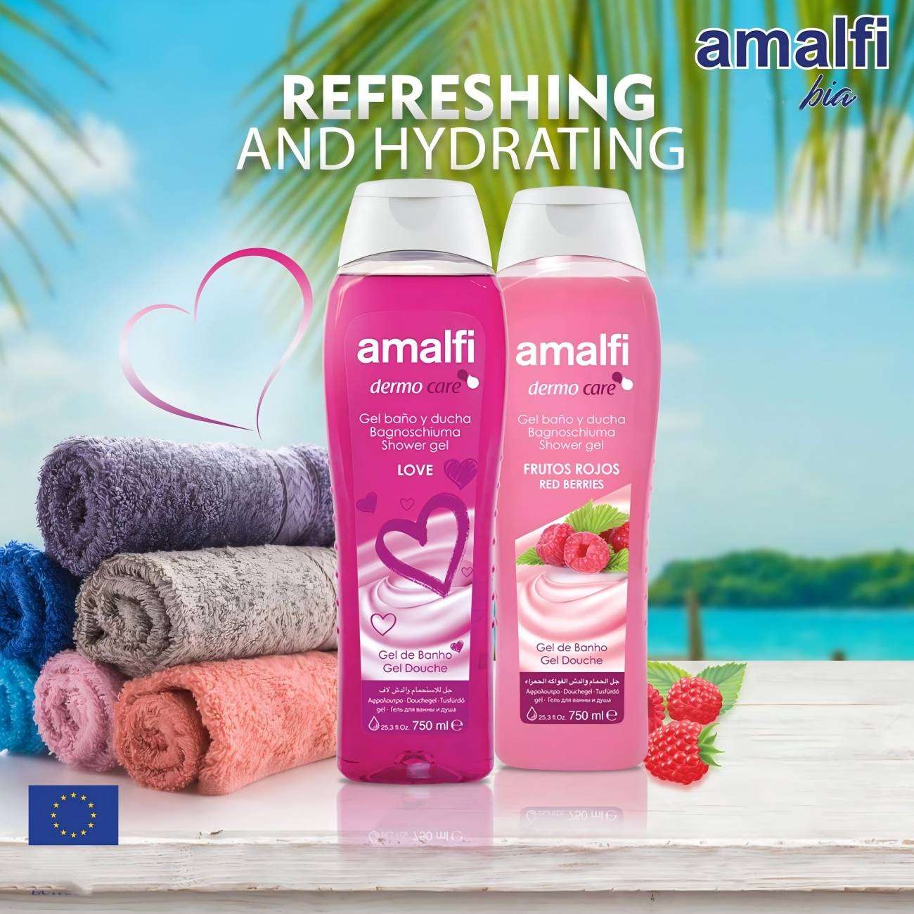 750ml AMALFI SHOWER GEL-AMALFI DERMO CARE