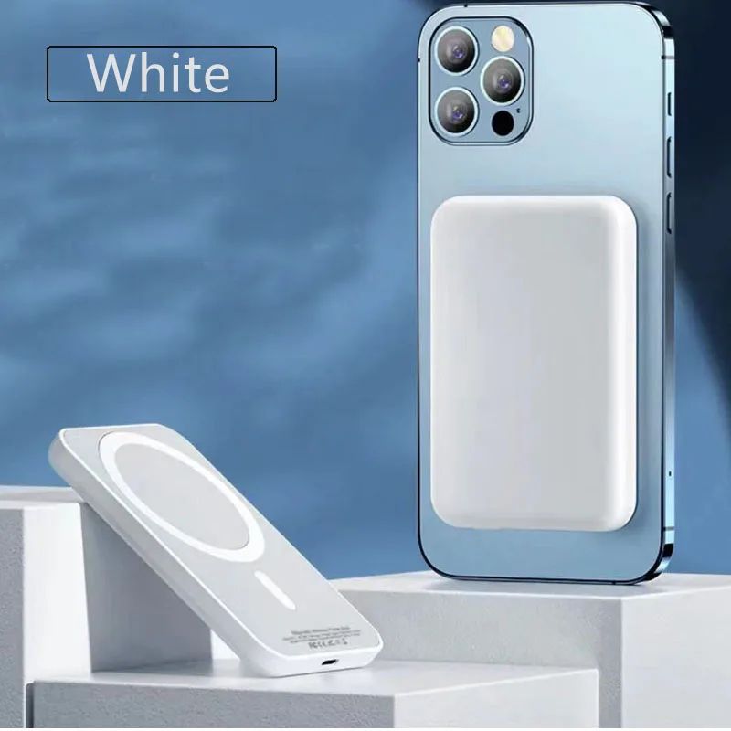 Portable Wireless Charger Macsafe Auxiliary Spare External Magnetic Battery Pack Power Bank For iPhone 12 13 14Pro Max Powerbank
